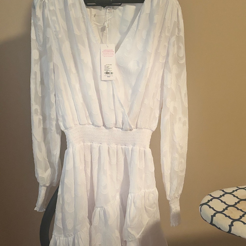 Lilly Pulitzer Resort White Long Sleeve Dress